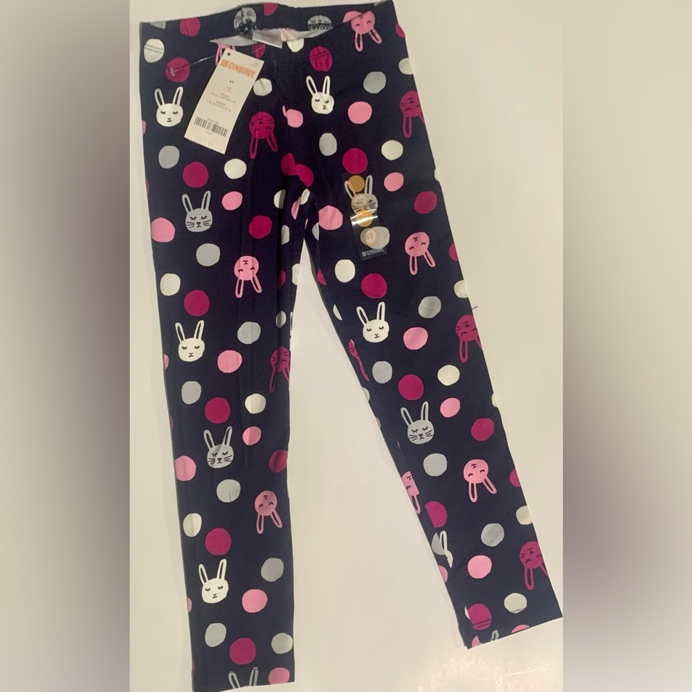 Gymboree Girls Rabbit Leggings Size: 4T